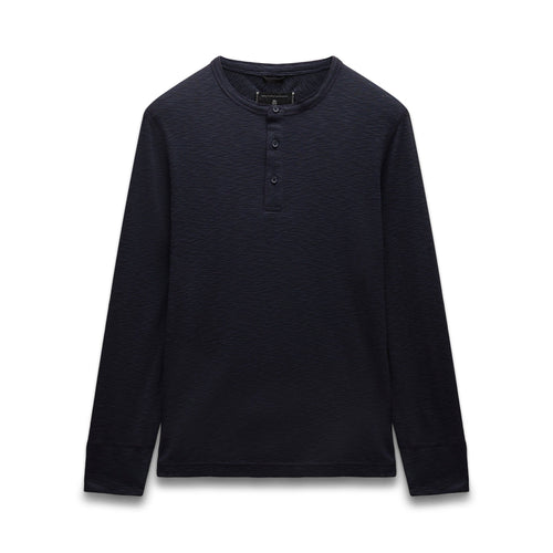 1X1 Slub Slim Henley H7