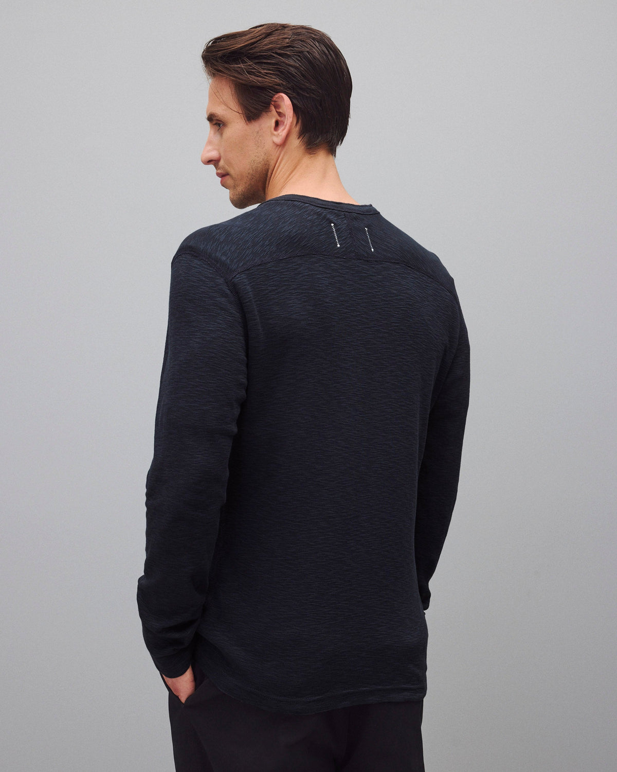 1X1 Slub Slim Henley H7