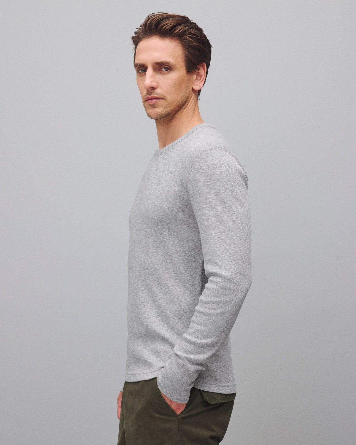 1x1 Slub Slim Long Sleeve B6