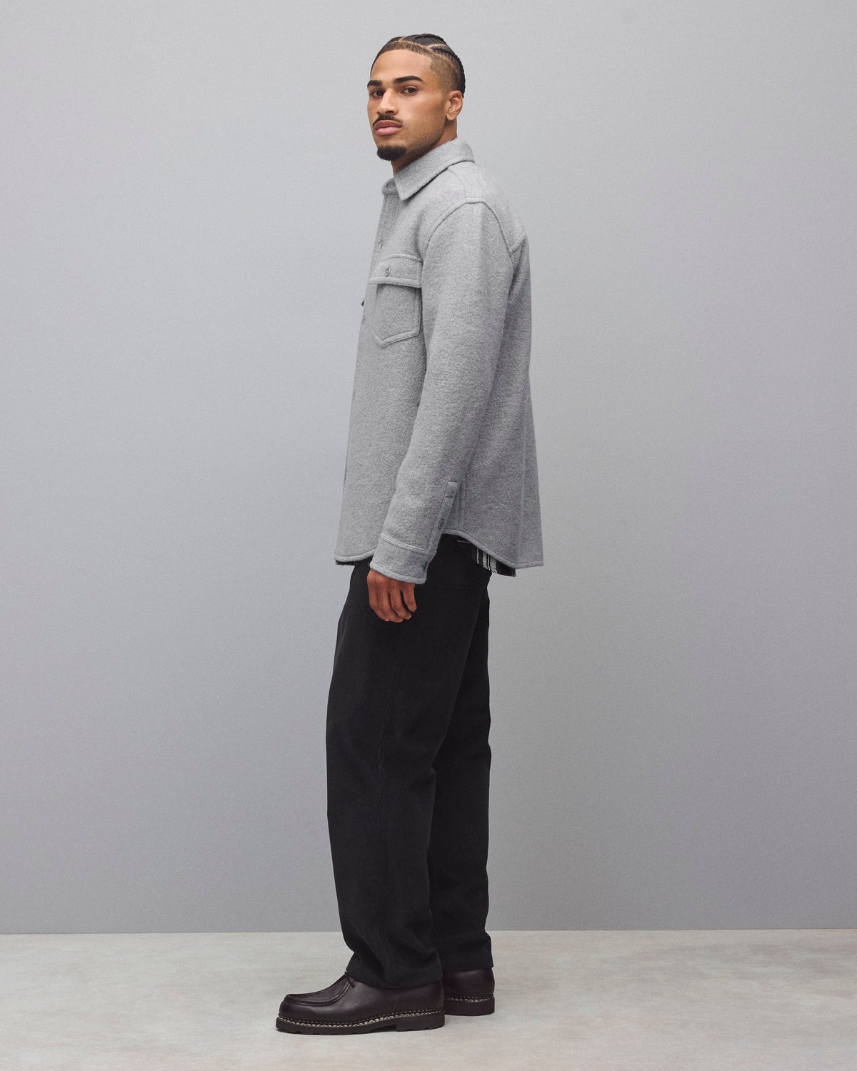 Boiled Wool Warden Overshirt M7