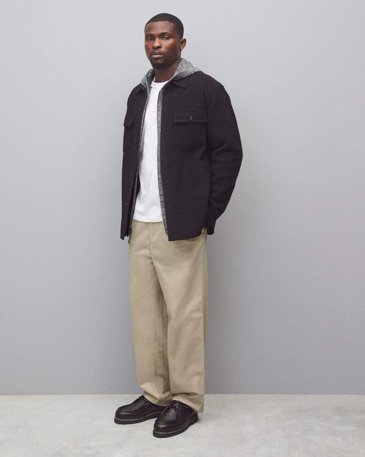 Boiled Wool Warden Overshirt X7